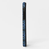 Blauw Middeleeuws Tapijtpatroon Koel iPhone 5 Hoes (Achterkant/links)