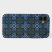 Blauw Middeleeuws Tapijtpatroon Koel iPhone 5 Hoes (Achterkant (horizontaal))