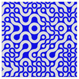 Blauw middeleeuwse moderne afdrukken stof