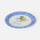 Blauw Middellandse Zee La Dolce Vita Bruidsmeisjes Papieren Bordje (Gekanteld)