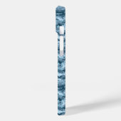 Blauw militair gepixelde camouflagepatroon Case-Mate iPhone case (Achterkant / Links)
