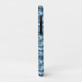 Blauw militair gepixelde camouflagepatroon Case-Mate iPhone case (Achterkant/links)