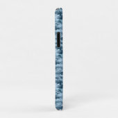 Blauw militair gepixelde camouflagepatroon Case-Mate iPhone case (Achterkant/rechts)