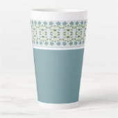 Blauw mini-ontwerp latte mok (Voorkant)