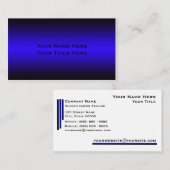 Blauw minimaal Visitekaartje (Voorkant / Achterkant)