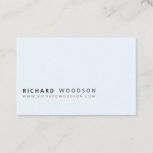 Blauw minimalistisch klassiek professioneel modern visitekaartje