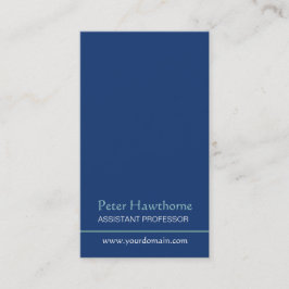 Blauw minimalistisch minimaal eenvoudig profession visitekaartje