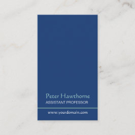 Blauw minimalistisch minimaal eenvoudig profession visitekaartje