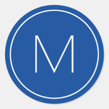 Blauw minimalistisch modern lettertype monogram me