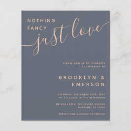 Blauw minimalistisch modern | Uitnodiging tot het 