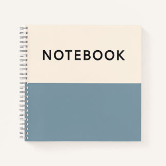 blauw minimalistisch Notitieboek