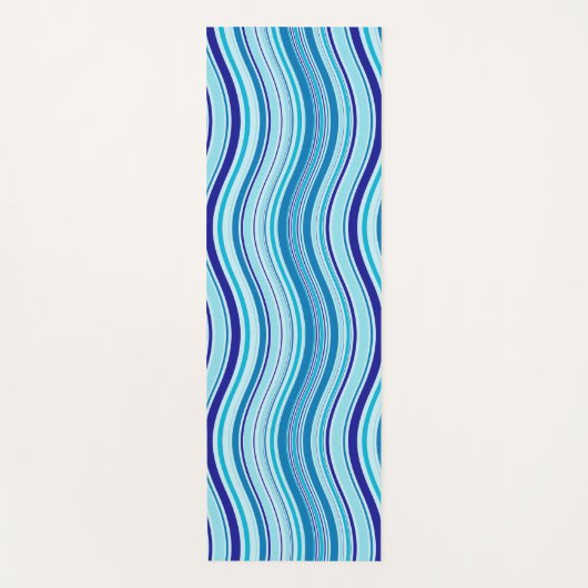 Blauw Minimalistisch Schoon Modern Kalmerend Yogamat (Voorkant)