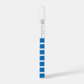 Blauw Minimalistisch Zeilboot Hoesje voor iPhone 15 Case (Linkerkant)