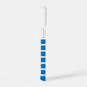 Blauw Minimalistisch Zeilboot Hoesje voor iPhone 15 Case (Rechterkant)
