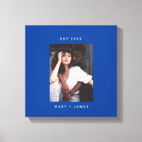 Blauw | Minimalistische aangepaste fototekst