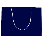 Blauw minimalistische aangepaste naam groot cadeauzakje (Achterkant)