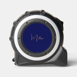 Blauw minimalistische aangepaste naam rolmaat
