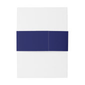 Blauw minimalistische aangepaste naam  uitnodigingen wikkel (Achterkant Voorbeeld)