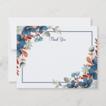 Blauw minimalistische dank u