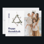 Blauw Minimalistische Waterverf Ster 2021 Hanukkah Feestdagenkaart<br><div class="desc">© Gorjo Designs. Gemaakt voor jou via het Zazzle-platform.

// Hulp nodig bij het aanpassen van je ontwerp? Andere ideeën? Neem contact met me (Zoe) op via de contactknop hieronder.</div>