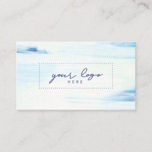 Blauw & Mint Abstract Kunst Logo Visitekaartje