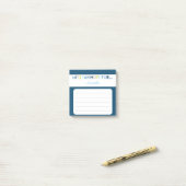 Blauw Mitzvah Opmerking: 3x3 kleverige pad Post-it® Notes (Op bureau)