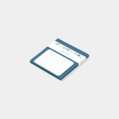 Blauw Mitzvah Opmerking: 3x3 kleverige pad Post-it® Notes (Schuin)