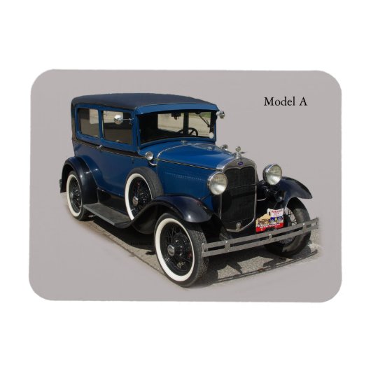 Blauw model A Magnet Magneet (Horizontaal)