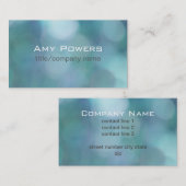  blauw model voor bedrijfskaarten visitekaartje (Voorkant / Achterkant)