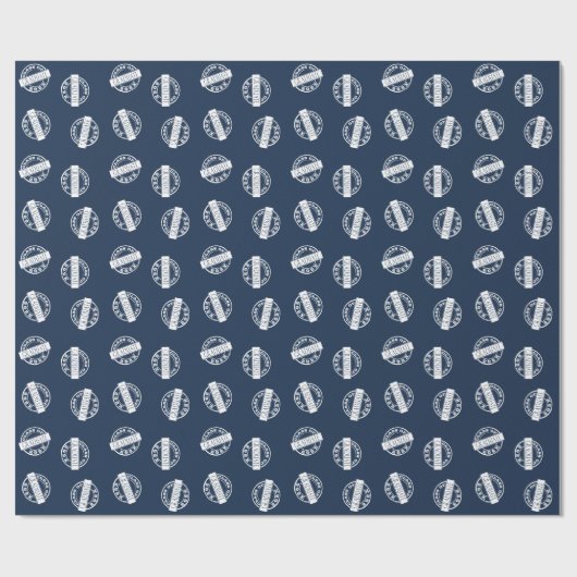 Blauw modern Afstudeerder Afstuderen jaar Cadeaupapier (Vlak)