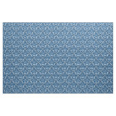 Blauw Modern Deco Groot Herhalingspatroon Stof (Fat Quarter)