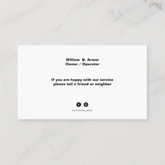 Blauw Modern Detailing Visitekaartjes (Achterkant)