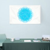 Blauw, modern, eenvoudig, elegant design van bedan spandoek (Beurs)