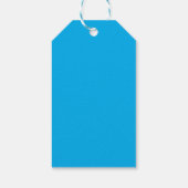 Blauw Modern Eenvoudig Elegant Professioneel Naam Cadeaulabel (Achterkant)