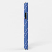 Blauw, modern, eenvoudig, koel, trendy zigzagpatro Case-Mate iPhone case (Achterkant/rechts)