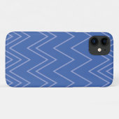 Blauw, modern, eenvoudig, koel, trendy zigzagpatro Case-Mate iPhone case (Achterkant (horizontaal))