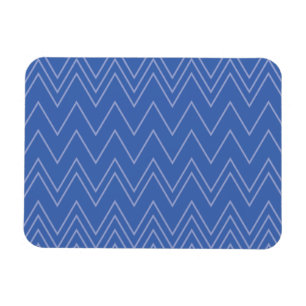 Blauw, modern, eenvoudig, koel, trendy zigzagpatro magneet