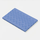 Blauw, modern, eenvoudig, koel, trendy zigzagpatro post-it® notes (Schuin)