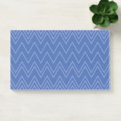 Blauw, modern, eenvoudig, koel, trendy zigzagpatro post-it® notes (Kantoor)