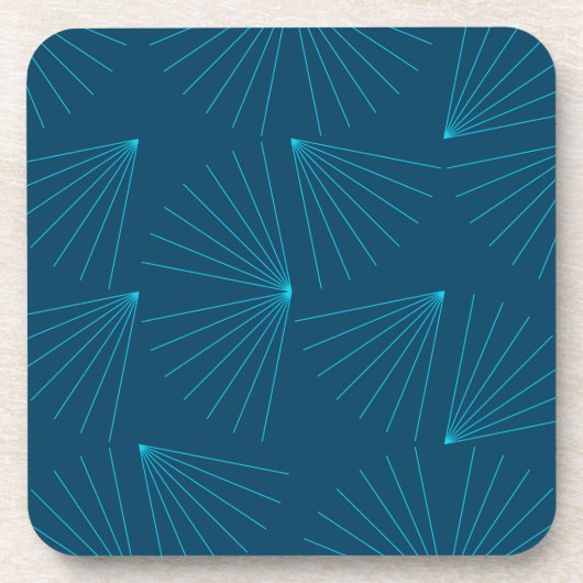 Blauw, modern, eenvoudig lichtfeest bier onderzetter (Voorkant)