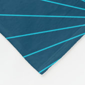 Blauw, modern, eenvoudig lichtfeest fleece deken (Hoek)