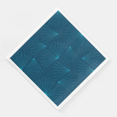 Blauw, modern, eenvoudig lichtfeest servet (Hoek)