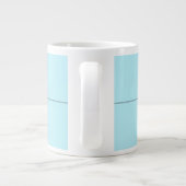 Blauw Modern Elegant Eenvoudig Professioneel Naam Grote Koffiekop (Achterkant)