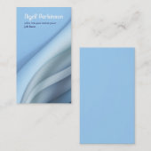 blauw , modern golvend visitekaartje (Voorkant / Achterkant)