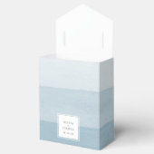 Blauw Modern Huwelijk Bedankdoosjes (Geopend)