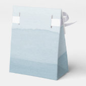 Blauw Modern Huwelijk Bedankdoosjes (Achterkant)
