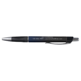 Blauw modern monogram zakelijke promotionele gift pen