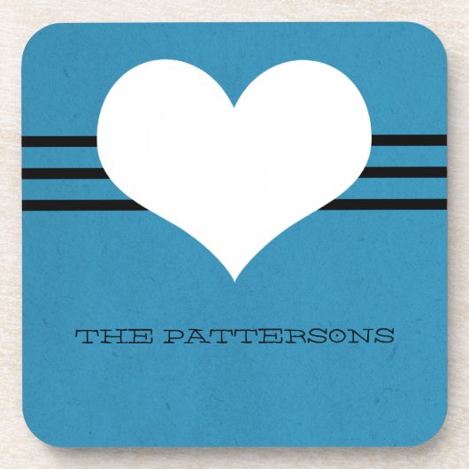 Blauw modern Onderzetter set (Voorkant)