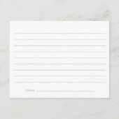 Blauw modern script afstuderen advieskaart (Achterkant)