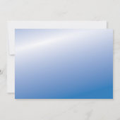 Blauw Modern Star Bar Mitzvah Kaart (Achterkant)